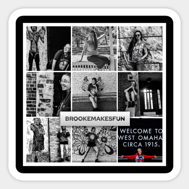 BrookeMakesFun collage Sticker by BrookeMakesFun